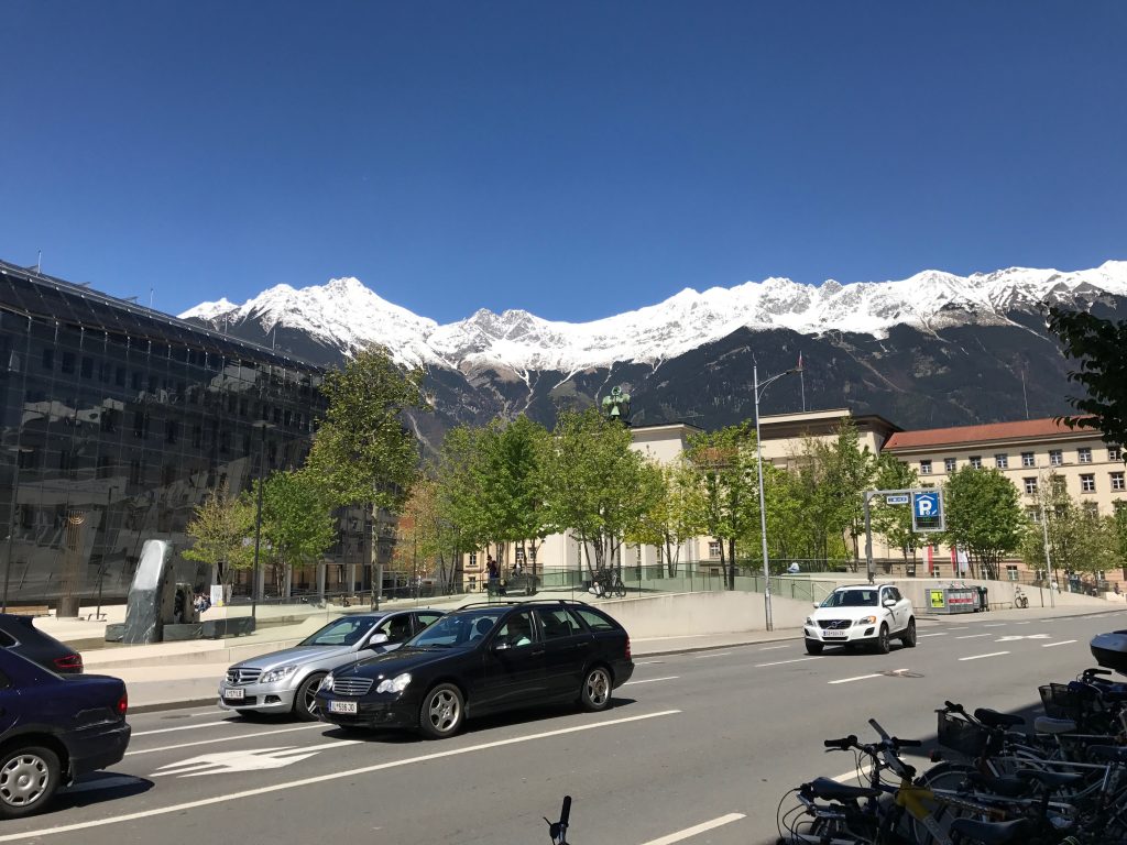 Montanha Nordkette vista da cidade de Innsbruck - Foto: Gleison Salin/Cerveja e Gastronomia