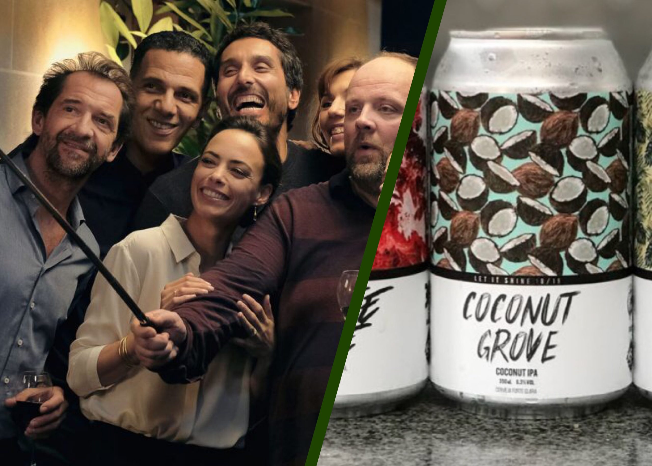 Nada a Esconder e a cerveja Coconut Grove são as dicas desta sexta-feira na coluna de Cinema do site Cerveja & Gastronomia - Foto: Montagem com Reprodução/netflix e Reprodução/Instagram Koala San Brew