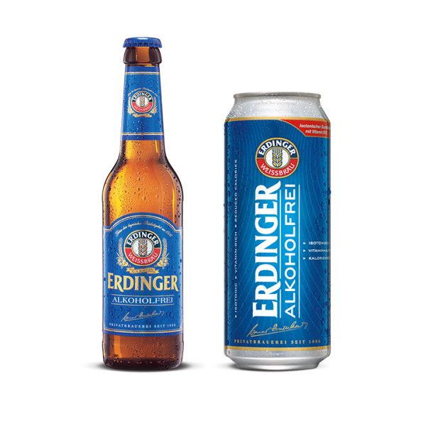 Erdinger Alkoholfrei é a cerveja sem álcool produzida pela Erdinger - Foto: Divulgação/Bier&Wein Importadora
