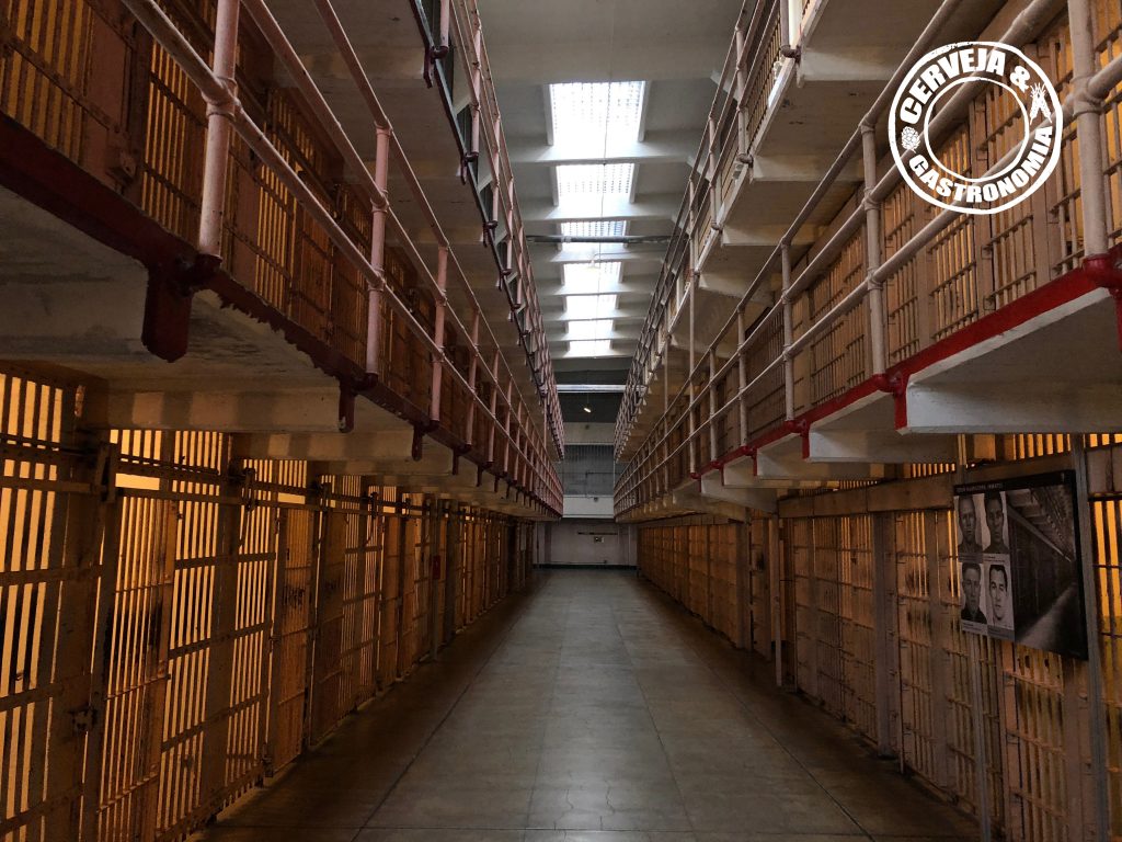 Dentro da prisão de Alcatraz, em São Francisco – Foto: Gleison Barreto Salin/Cerveja & Gastronomia