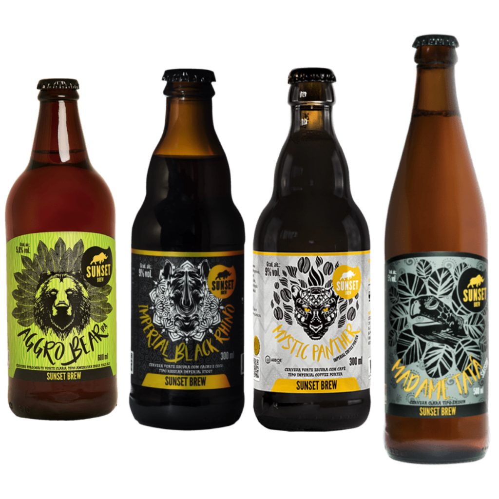 Sunset Brew tem quatro cervejas premiadas no World Beer Awards - Foto: Montagem com Divulgação/Sunset Brew
