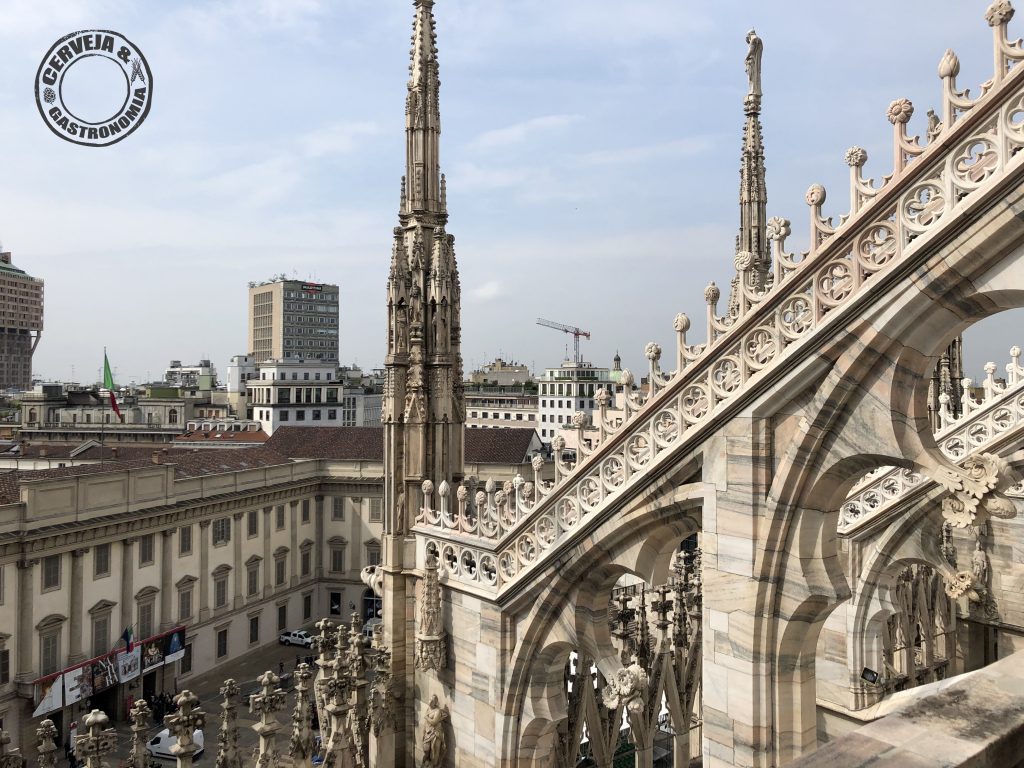 A cidade de Milão vista do Duomo - Foto: Gleison Barreto Salin/Cerveja & Gastronomia