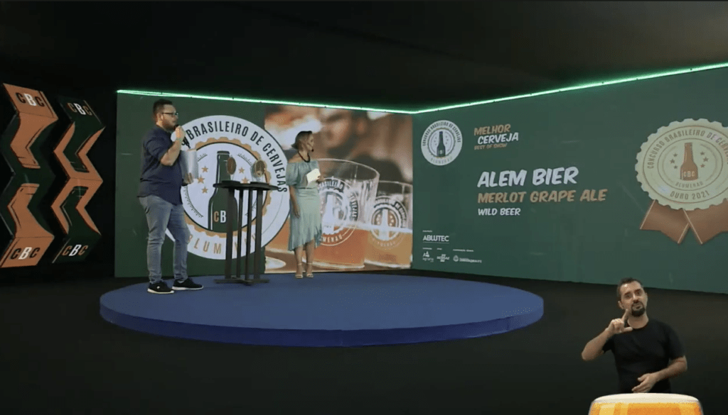 Alem Bier vence a categoria Melhor Cerveja com a Merlot Grape Ale - Foto: Reprodução/Concurso Brasileiro da Cerveja