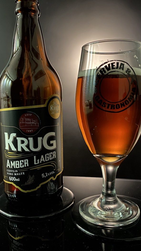 Amber Lager da Krug Bier combina muito com o Tender, entre os pratos de Natal - Foto: Gleison Barreto Salin/Cerveja & Gastronomia